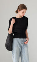 Parky Pleated Top_black