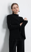 Essential Pleats Cardigan_Black