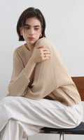 Rindy ray pleated Top_Light-Beige