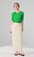 Lune Pleated Skirt_ivory
