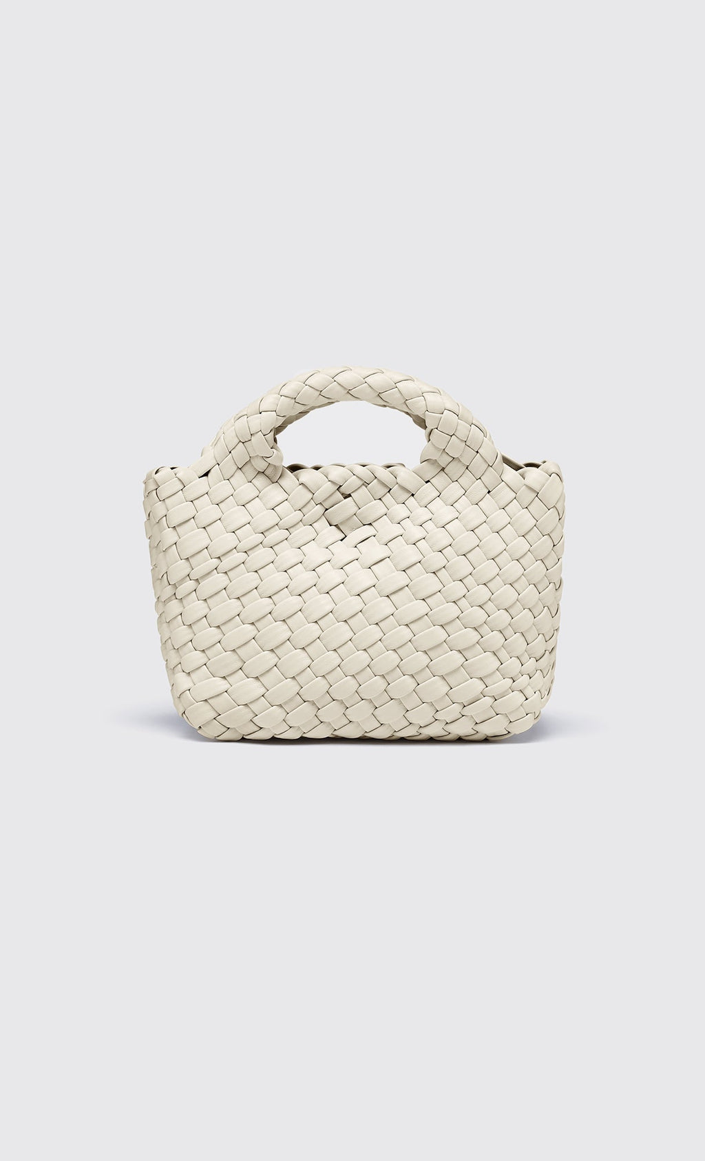 Color mini weaving bag_white