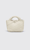 Color mini weaving bag_white