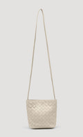 Weaving Leather Crossbody Bag_Ivory