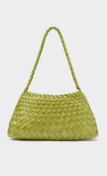 Nesia weaving shouler bag_yellowgreen