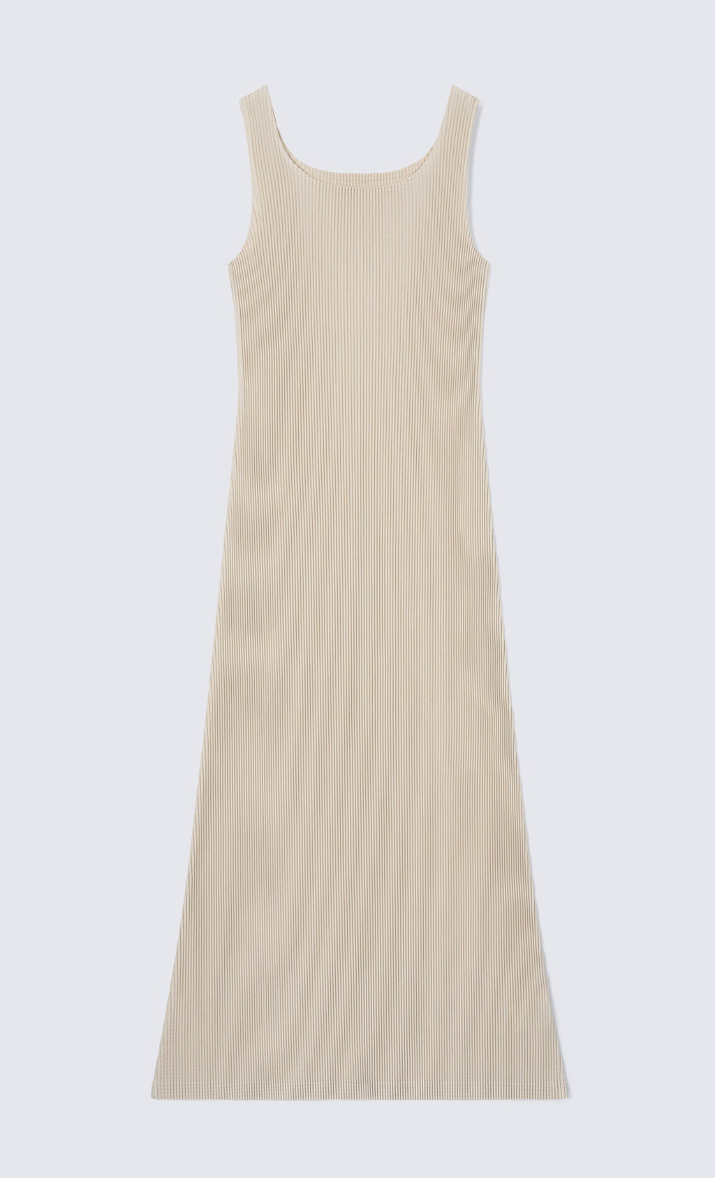 Soly Pleats Sleeveless Dress_Light-Beige