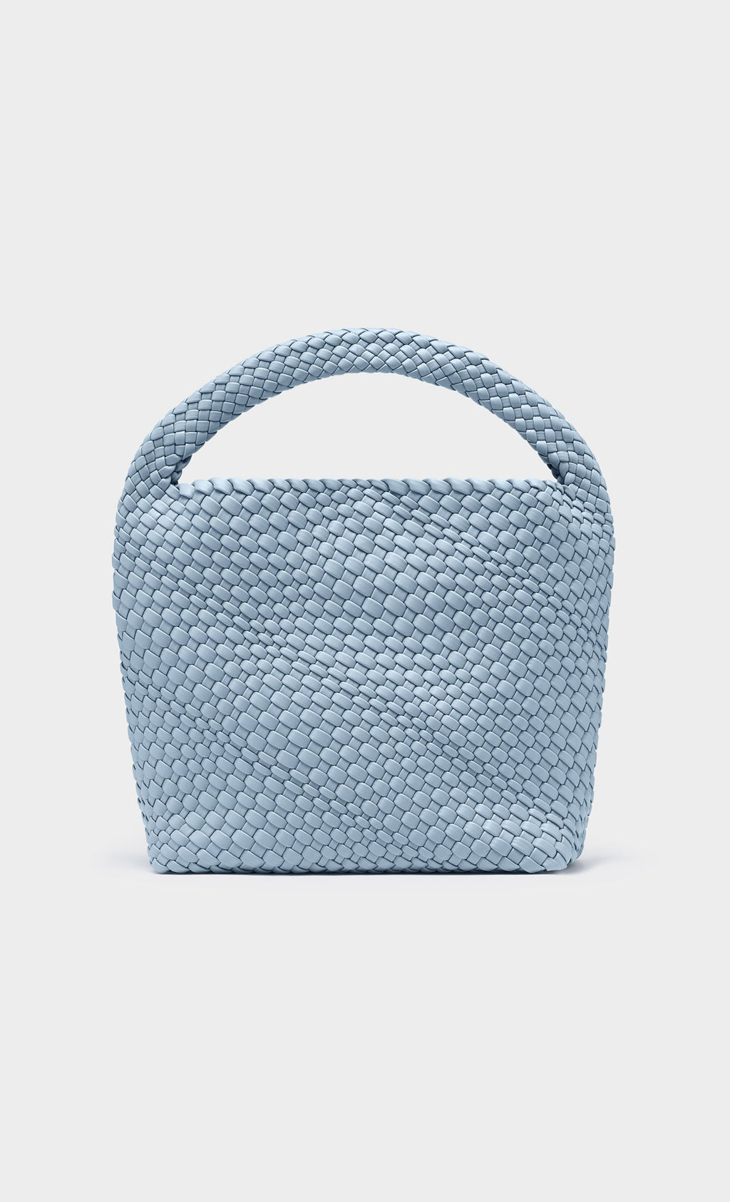 Color weaving hobo bag_skyblue