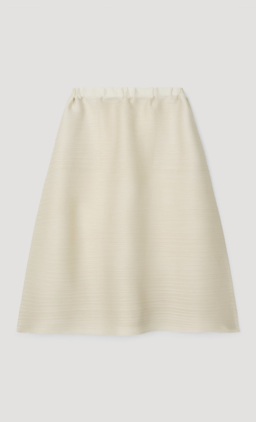 horiz pleated midi skirt_ivory