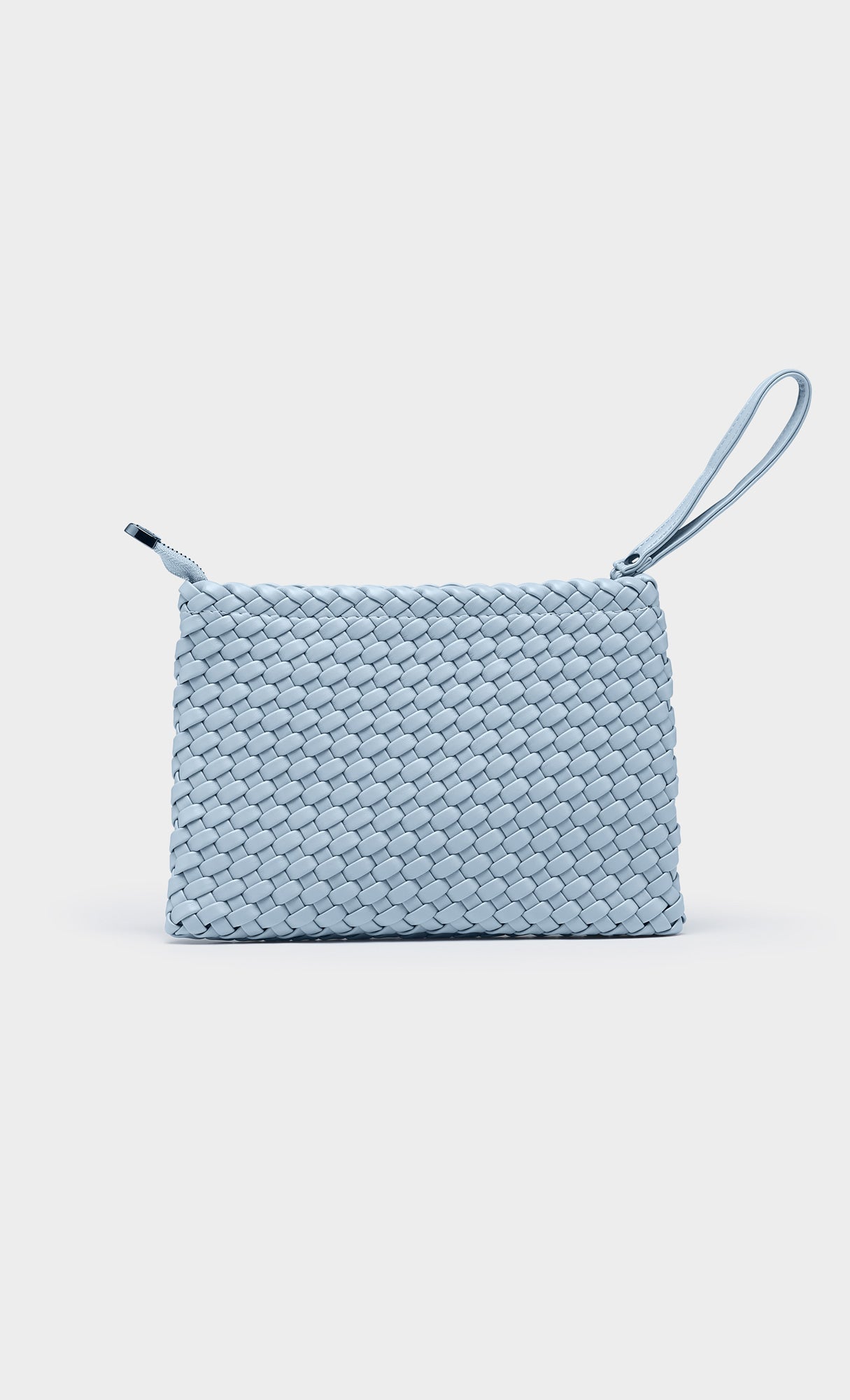 Color weaving hobo bag_skyblue