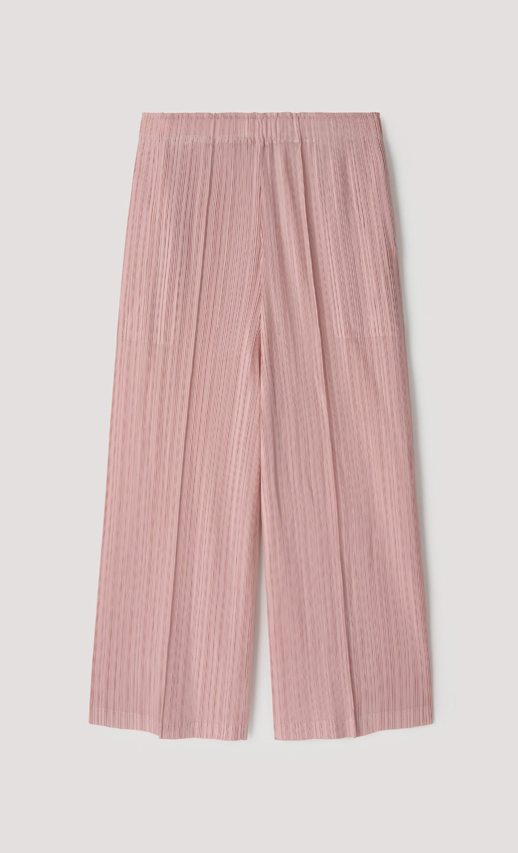 Slashy pleated blouse pants set-up_pink