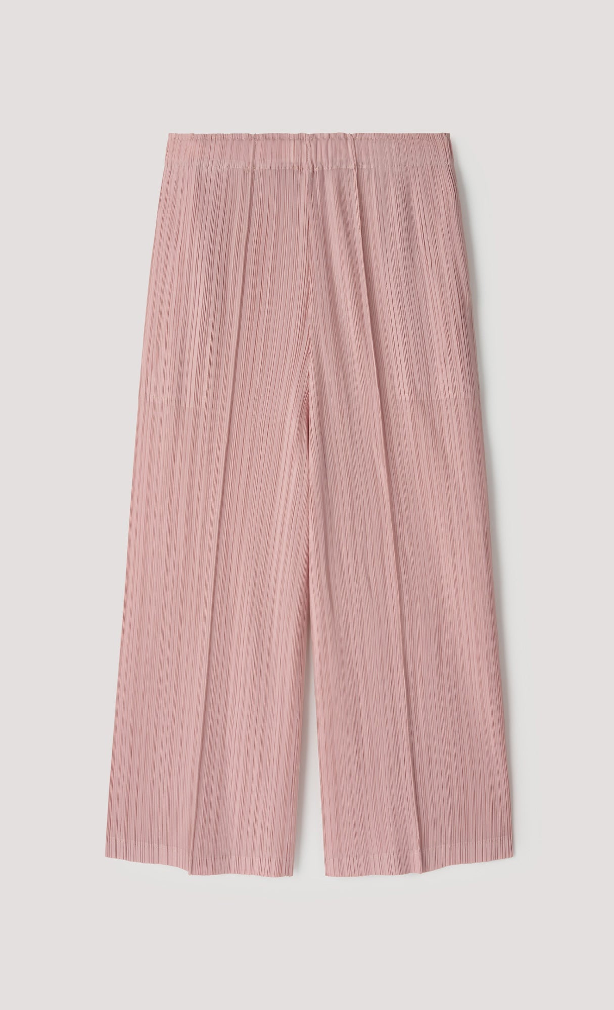 Slashy pleated blouse pants set-up_pink