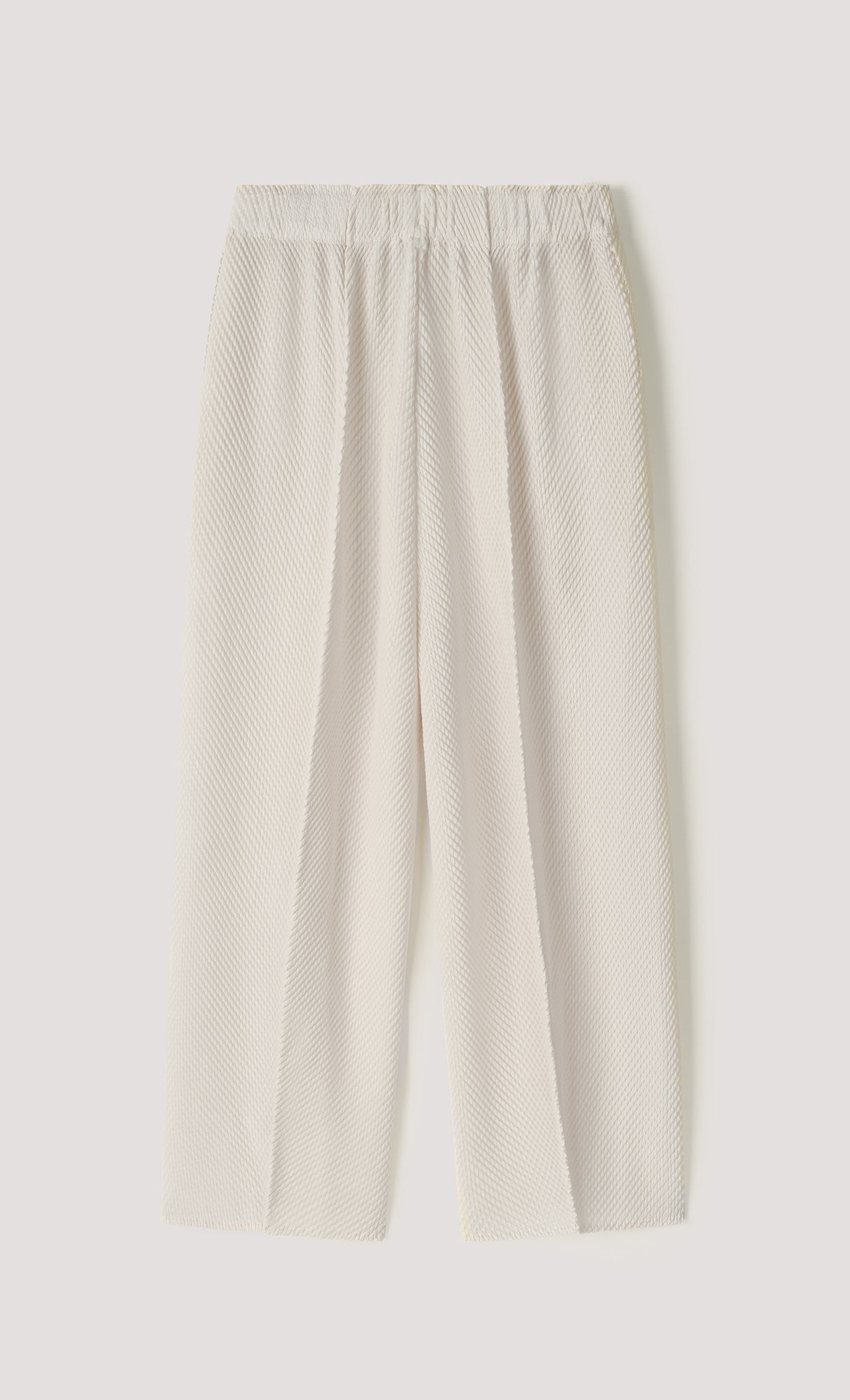 Circular pleated pants_beige