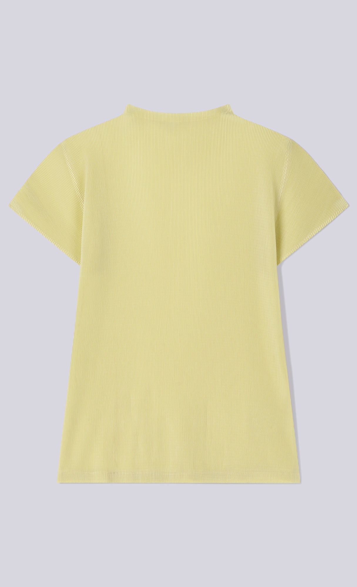 Lao pleated half neck top_yellow