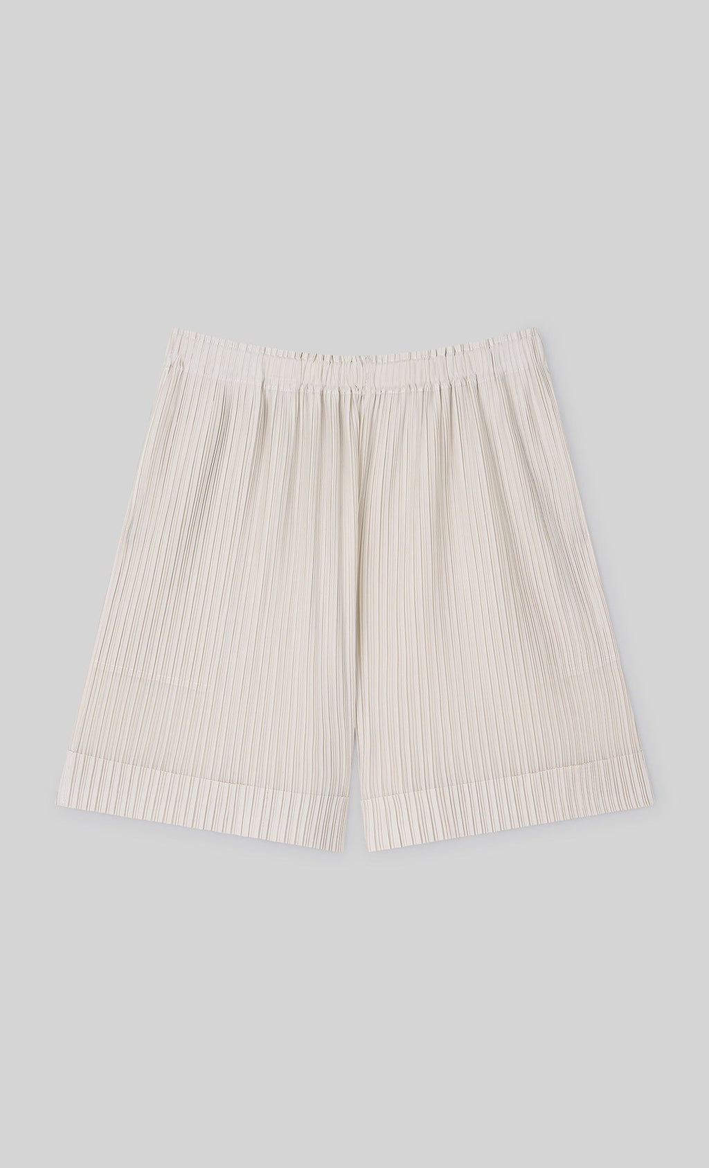 Mono Pleated Half Pants_ivory