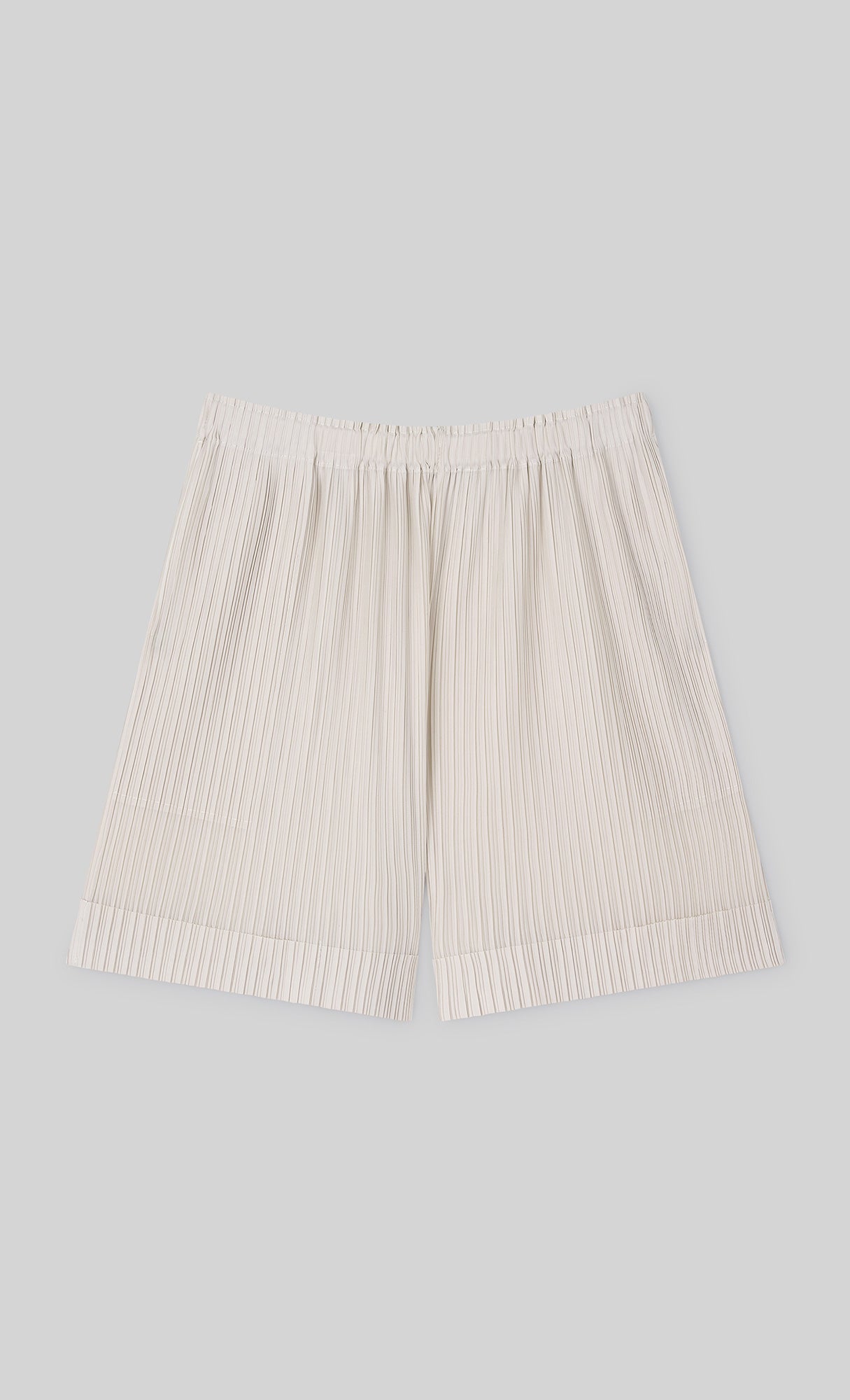 Mono Pleated Half Pants_ivory
