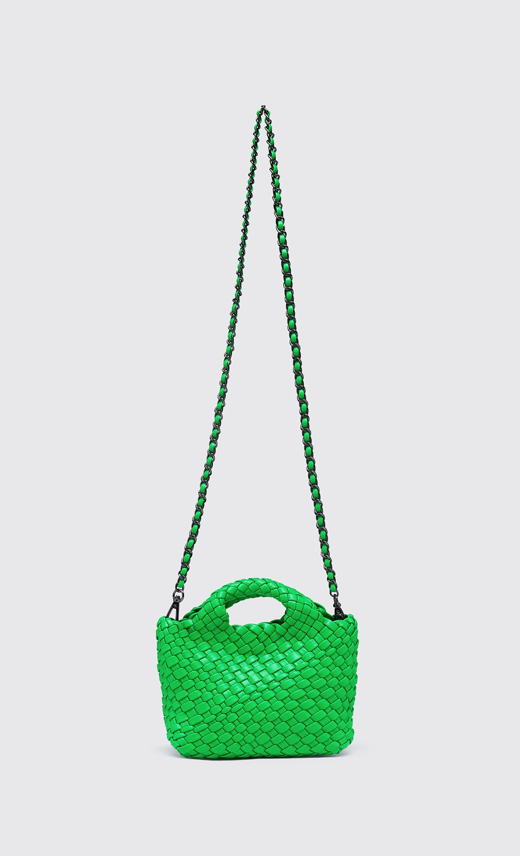 Color mini weaving bag_green