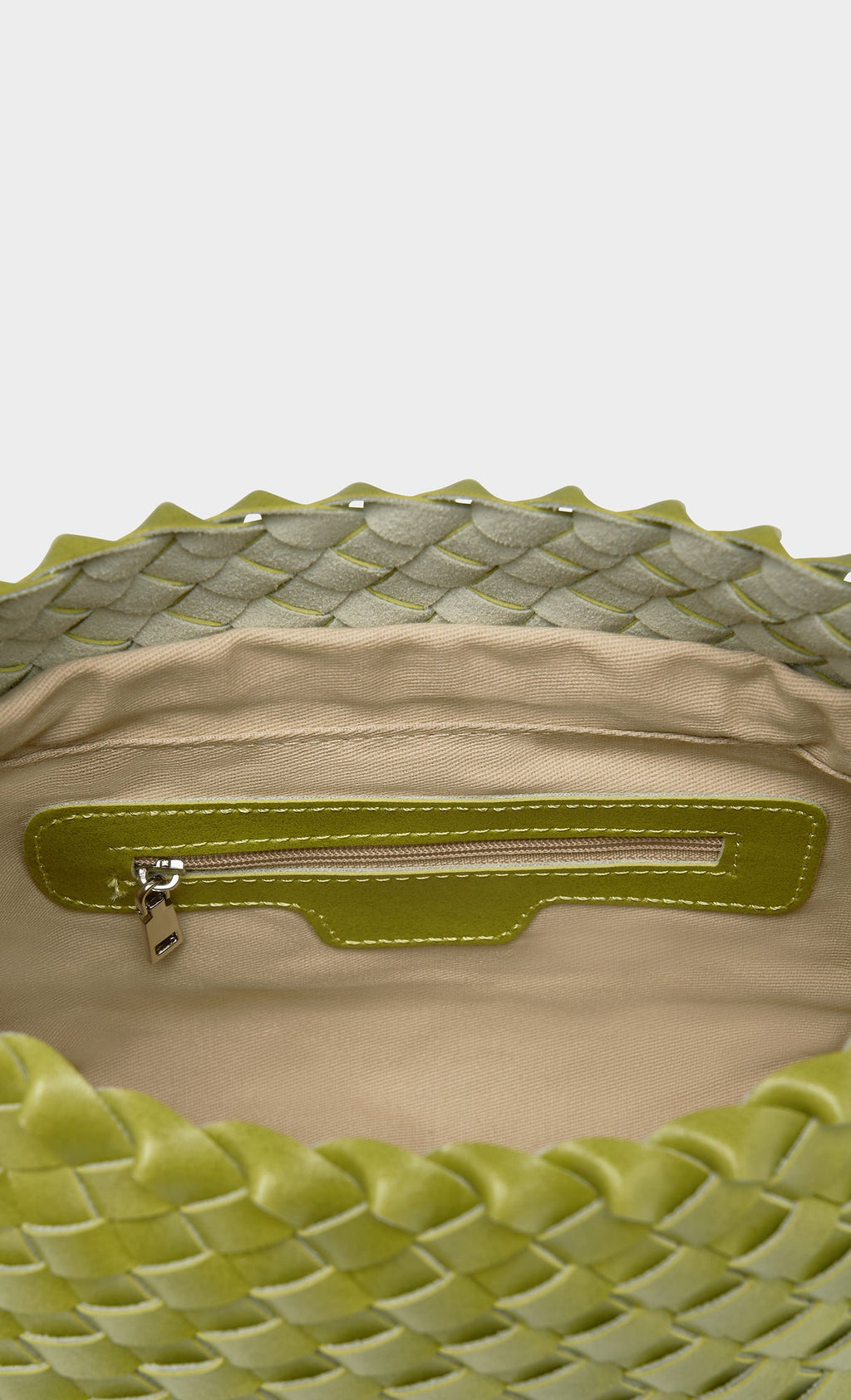 Nesia weaving shouler bag_yellowgreen