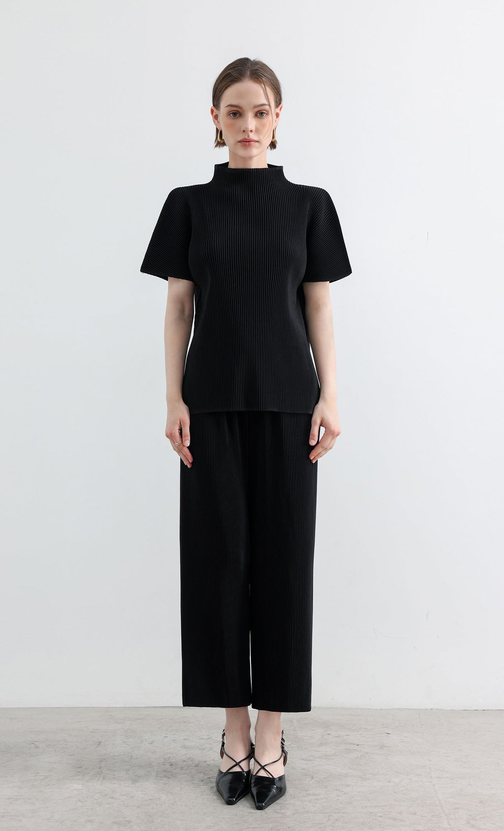 Essential Pleated Pants_Black