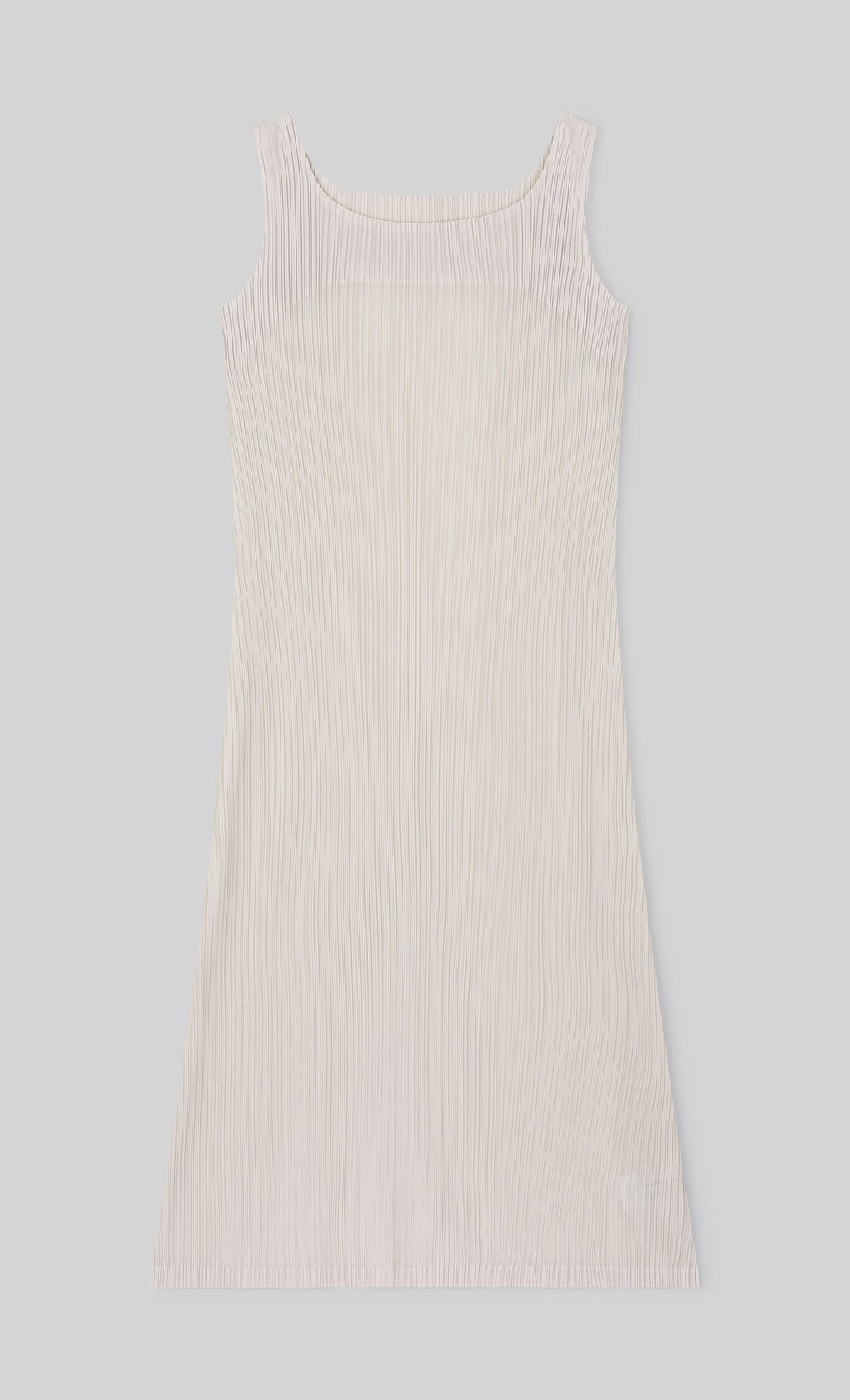 Tois Sleeveless Pleated Dress_ivory
