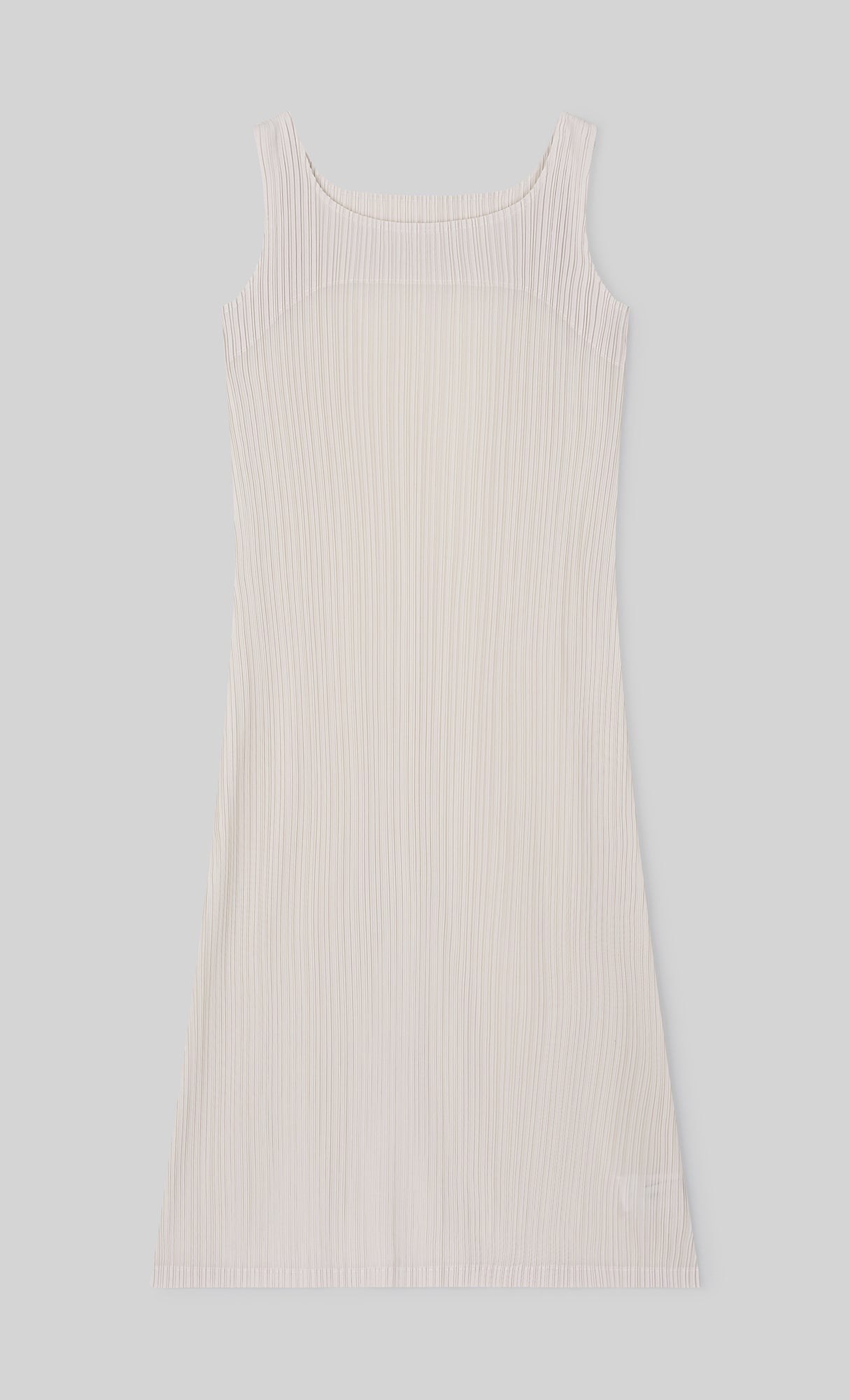 Tois Sleeveless Pleated Dress_ivory