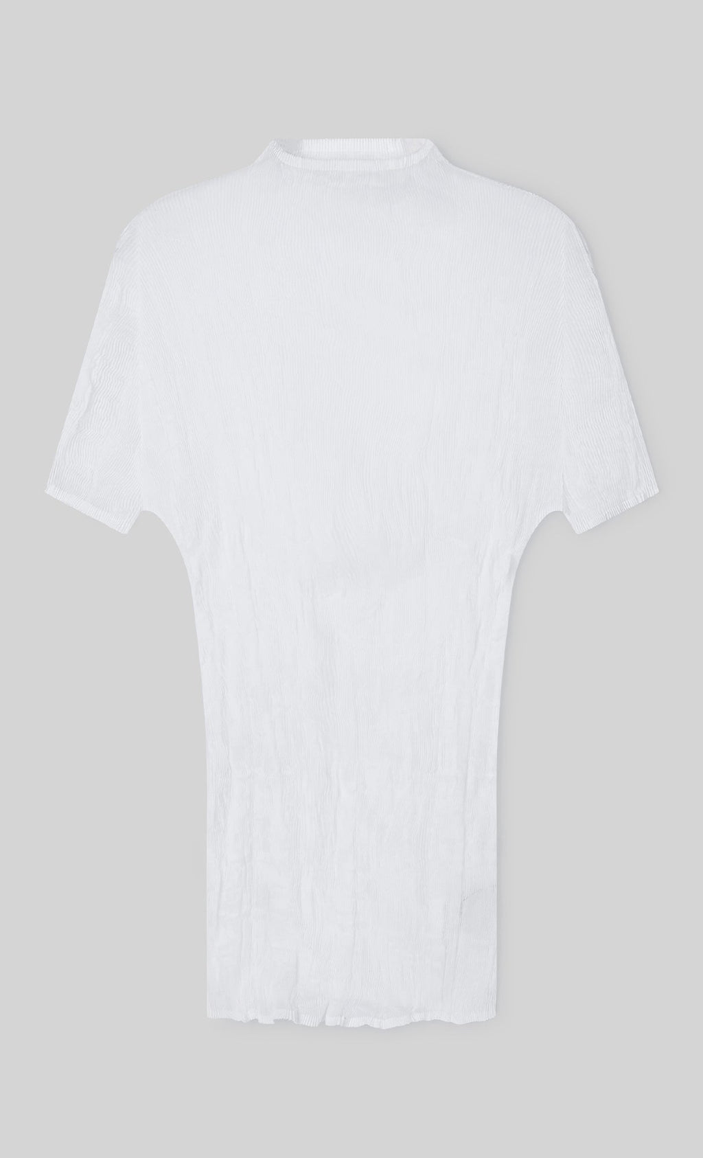 Roco crinkle pleated Top_white