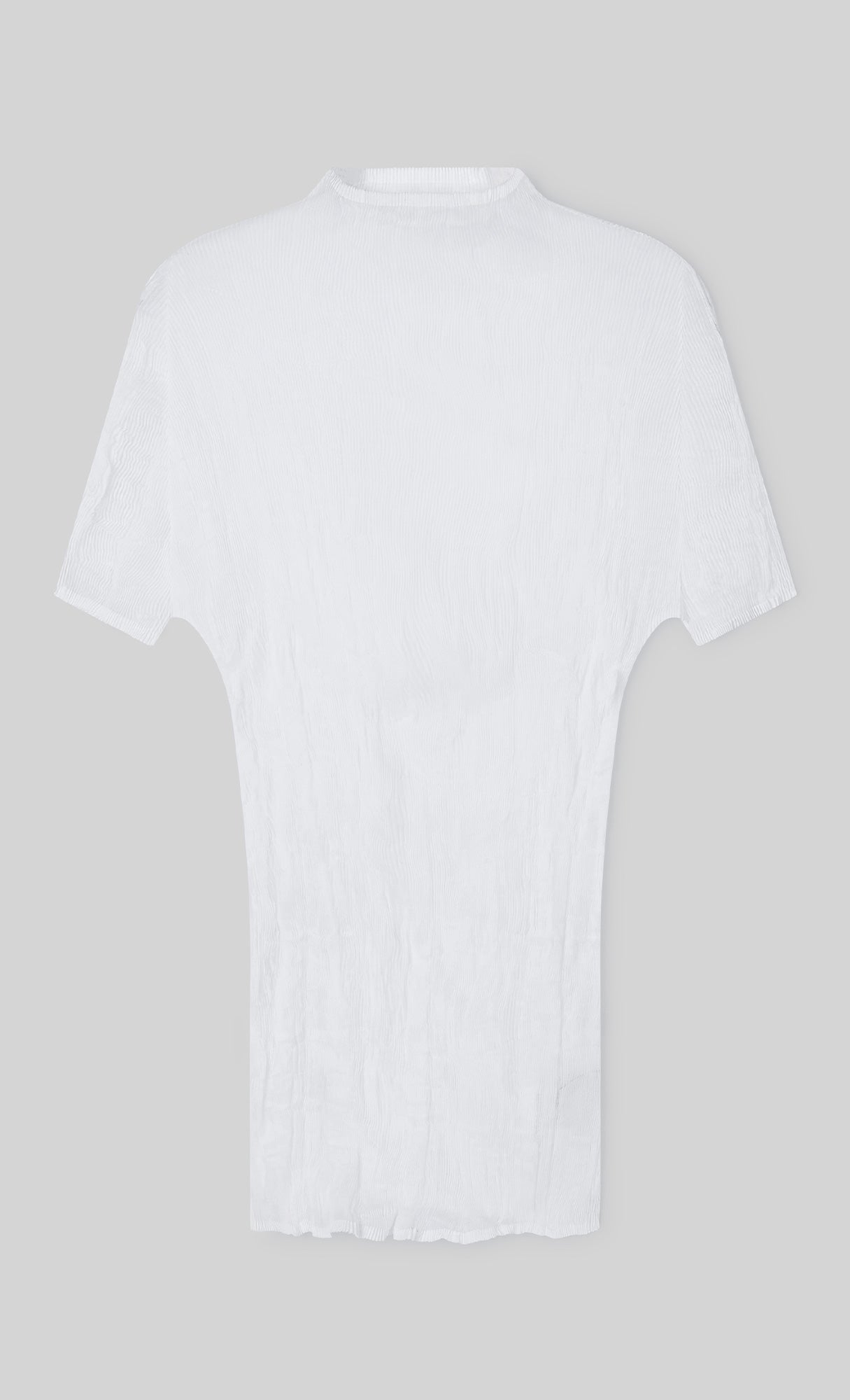 Roco crinkle pleated Top_white