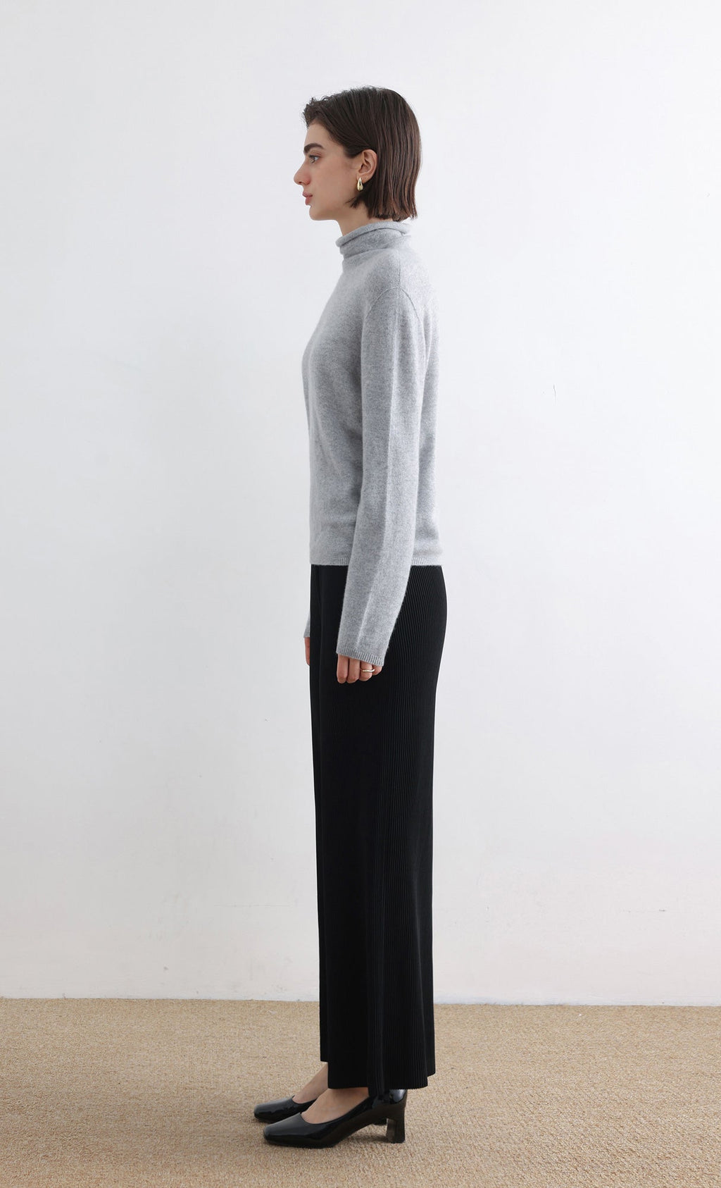 Massino Pleated Pants_Black