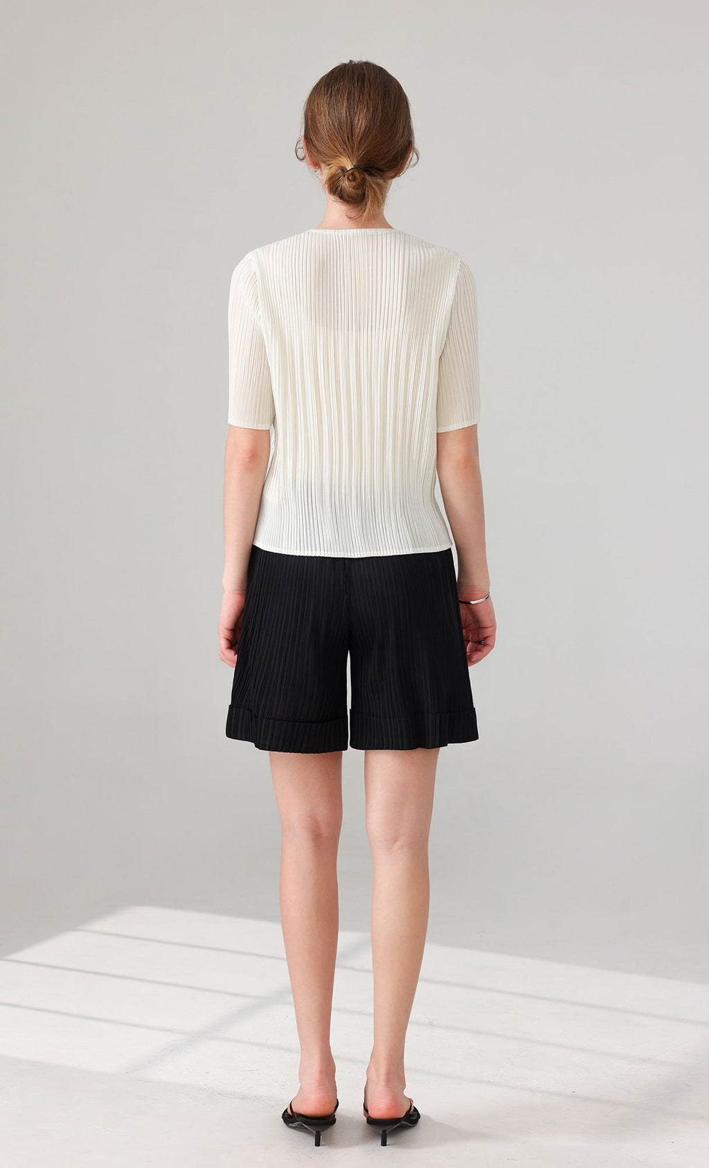 Parky Pleated Top_ivory