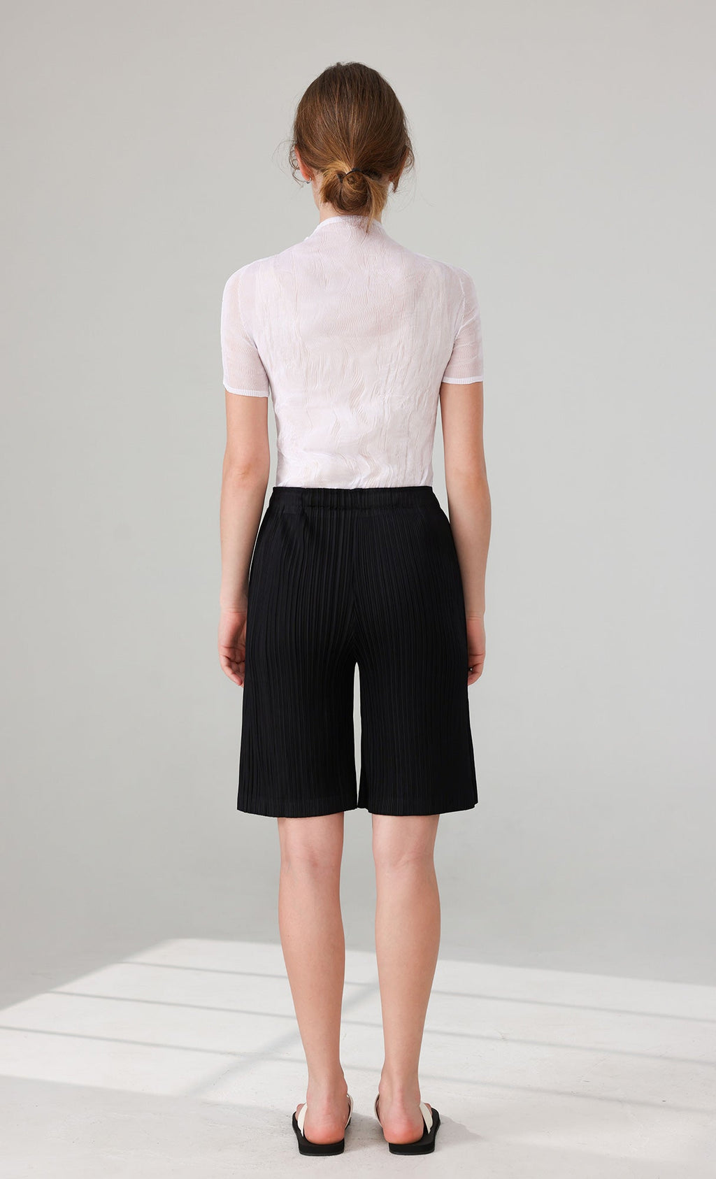 Nuvo Pleated Bermuda Pants_black