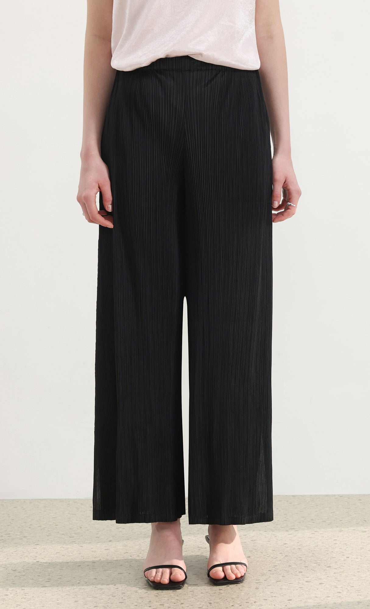 Zina pleated pants_black