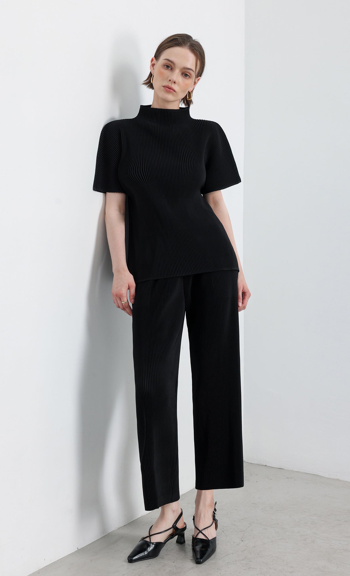 Essential Pleated Pants_Black