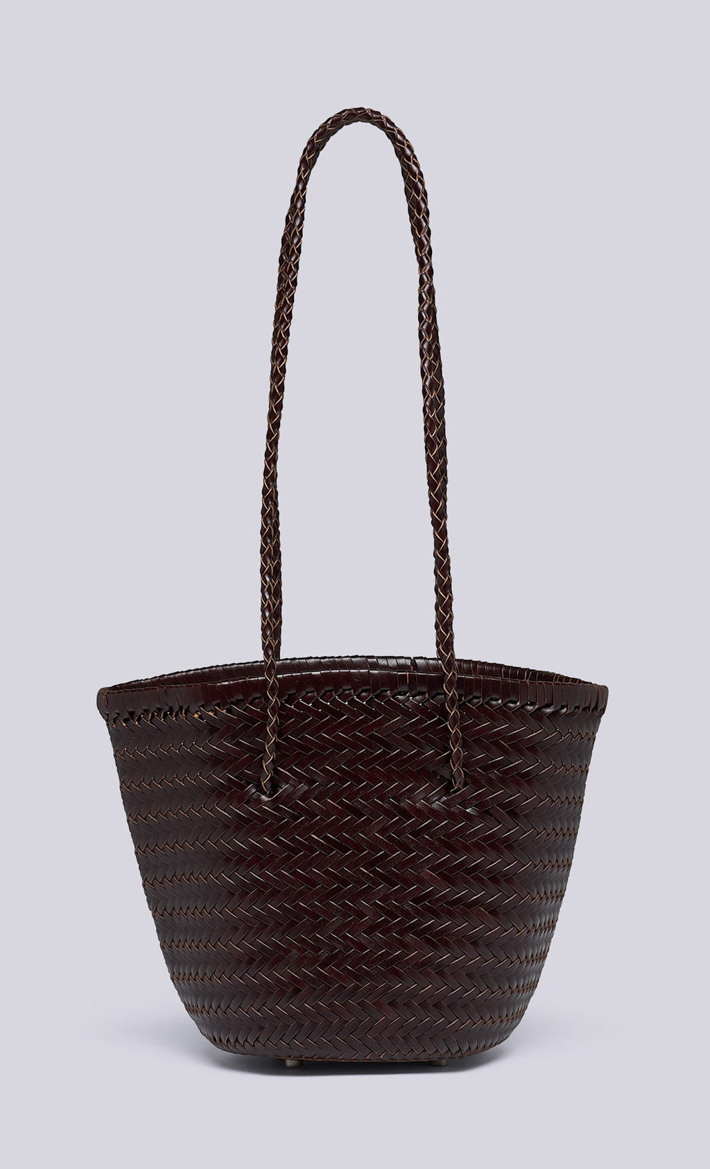 [Pouch SET] Stacy weaving leather shoulder bag_brown