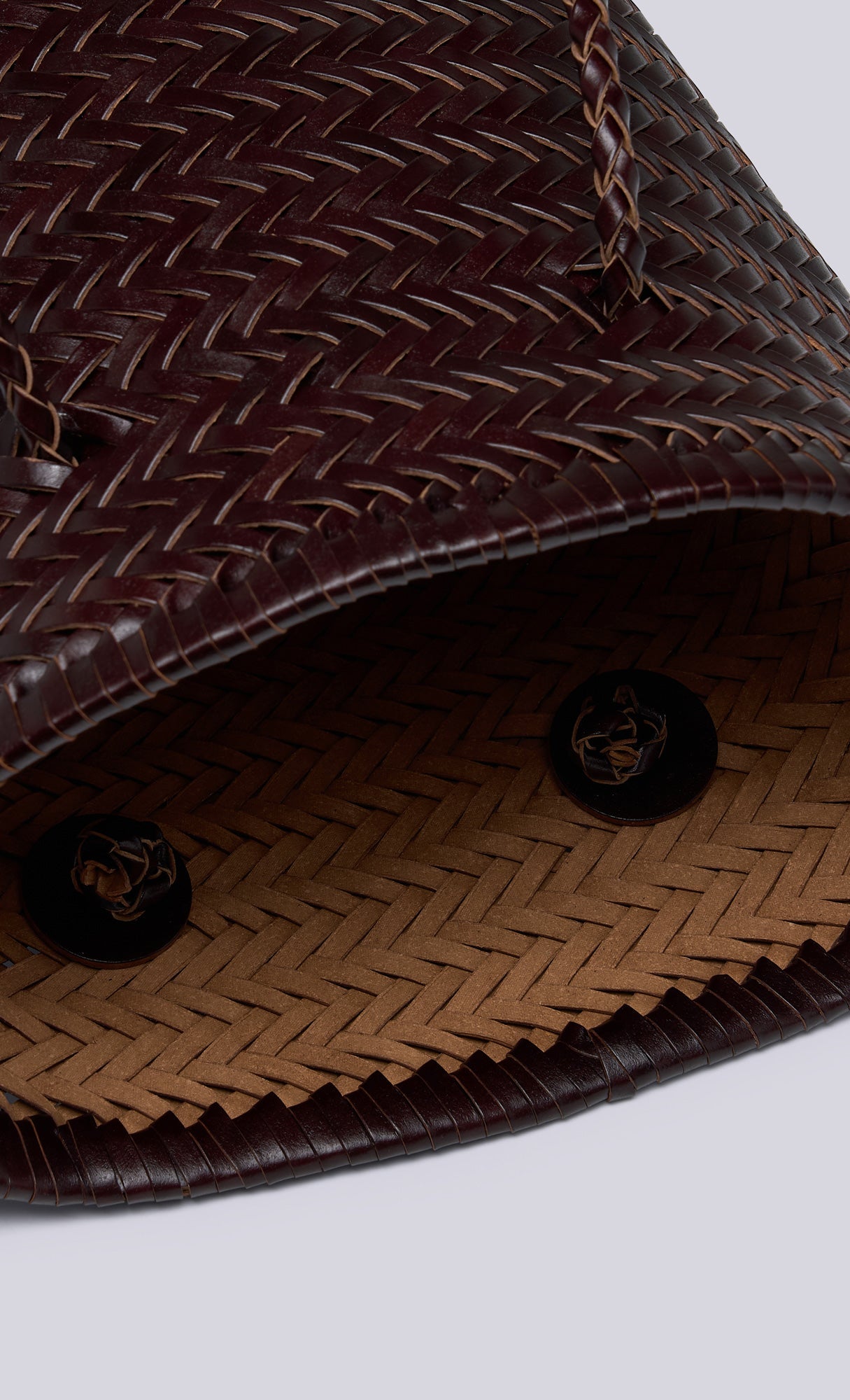 [Pouch SET] Stacy weaving leather shoulder bag_brown