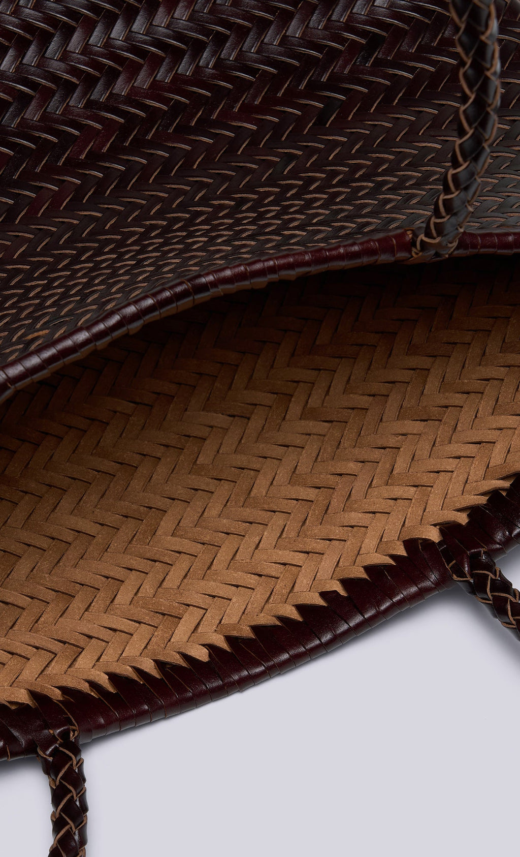 [Pouch SET] Kevin weaving leather shoulder bag_brown