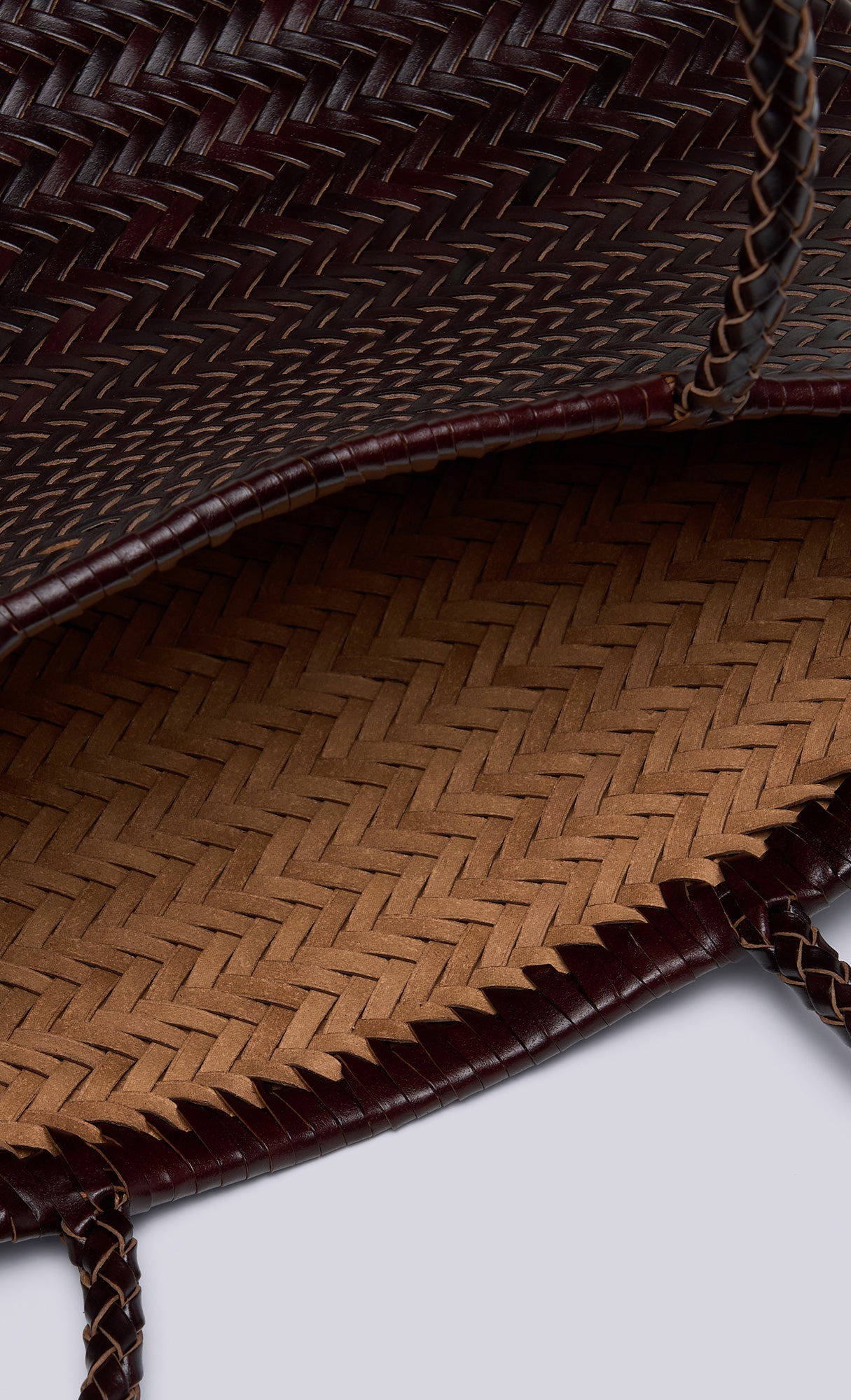 [Pouch SET] Kevin weaving leather shoulder bag_brown